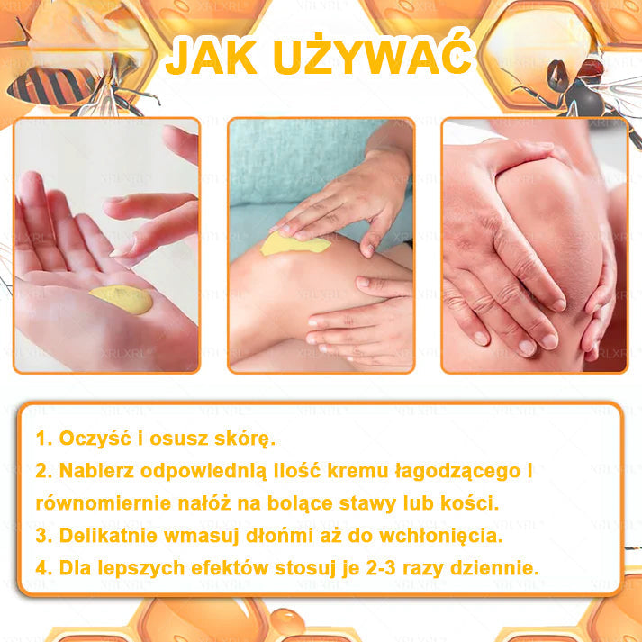 ⏰⏰XRLXRL® Krem Przeciwbólowy z Jadem Pszczelim i Leczeniem Kości (Specjalnie dla osób starszych)