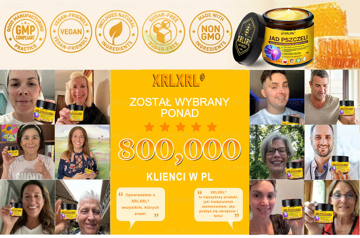 ⏰⏰XRLXRL® Krem Przeciwbólowy z Jadem Pszczelim i Leczeniem Kości (Specjalnie dla osób starszych)