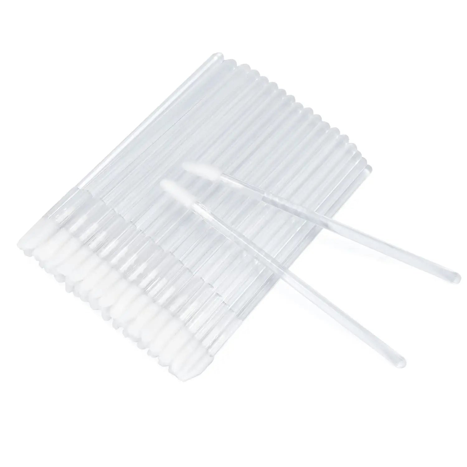 100PCS Crystal Lip Brush, Disposable Lip Brushes Lip Gloss Applicators Lipstick Gloss Wands Applicator Perfect Makeup Tool Kits
